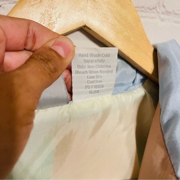 Blair Vintage Pastel Silk Jacket 90s - Picture 7 of 10